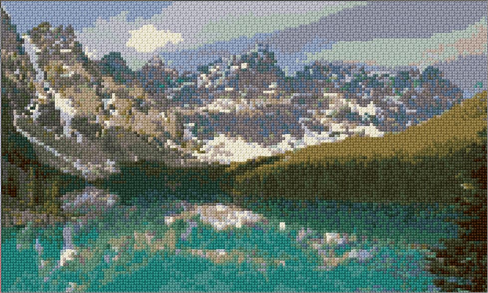 Mounteen free cross-stitch pattern