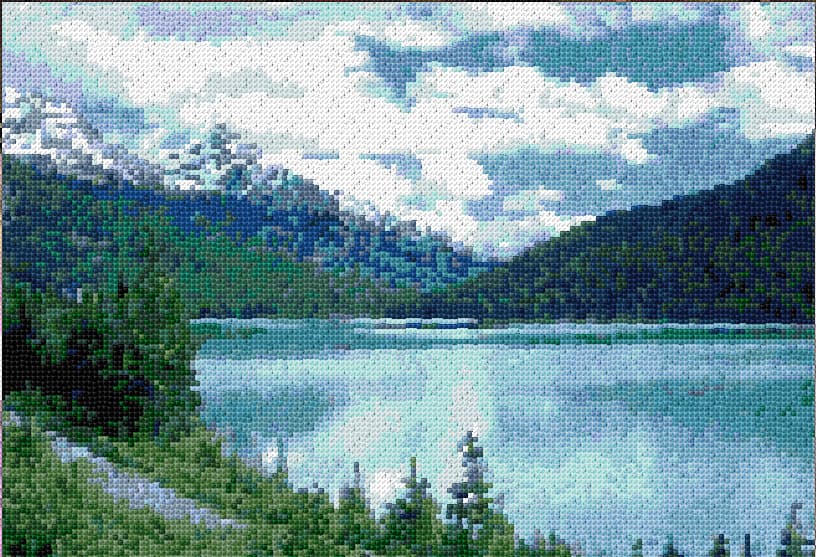 Lake Ontario, Canada free cross-stitch pattern