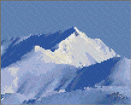 Mountain Peak free cross-stitch pattern