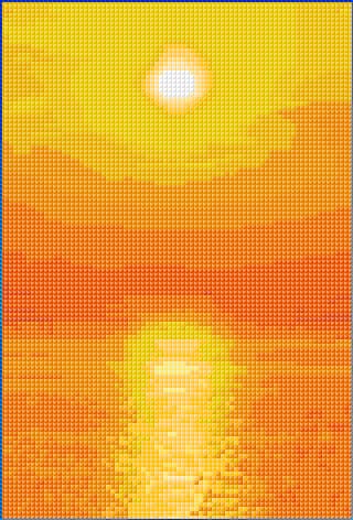 Yellow Beauty free cross-stitch pattern