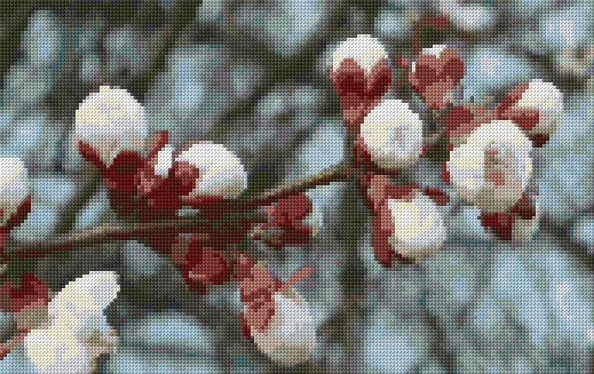 Spring free cross-stitch pattern
