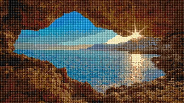 Sunset free cross-stitch pattern