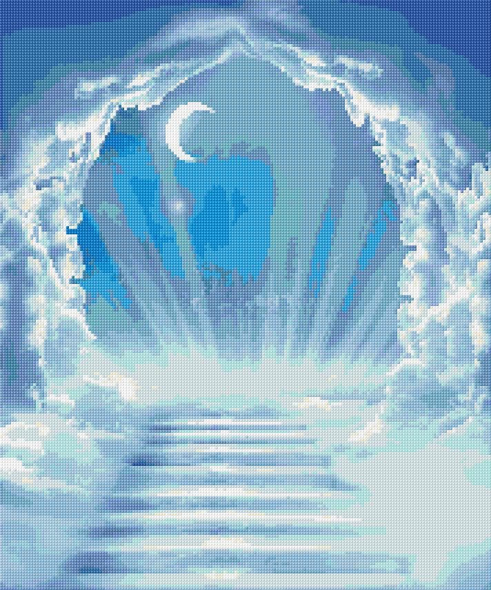 Stairway to Heaven free cross-stitch pattern