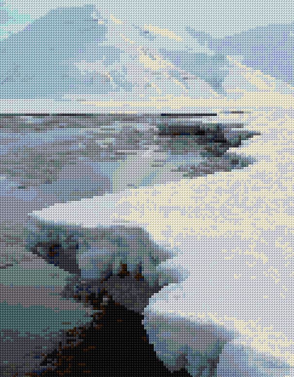 Arctic Sea free cross-stitch pattern