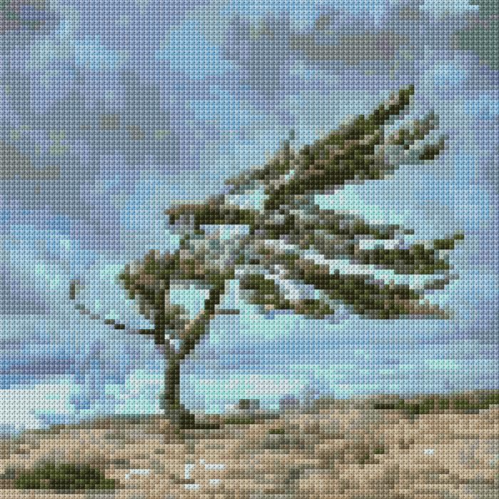 Wind free cross-stitch pattern