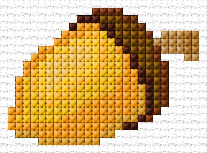 Nut free cross-stitch pattern