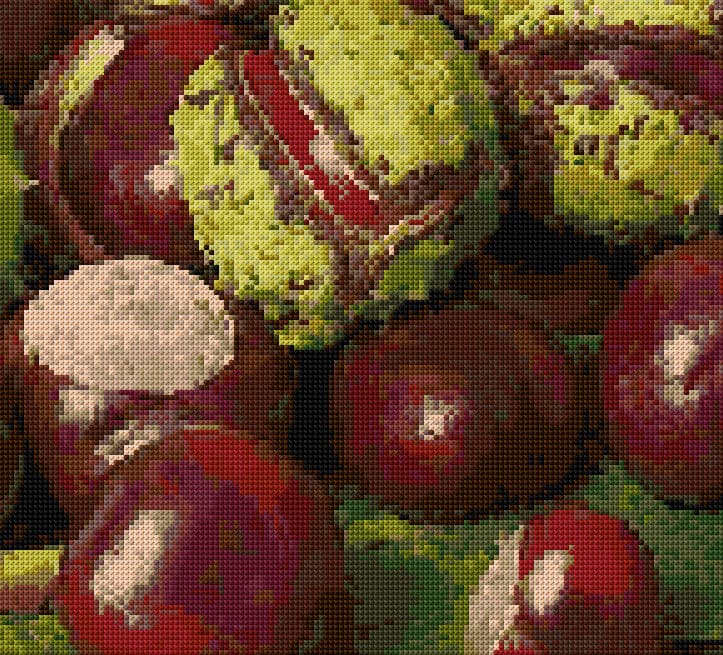 Chestnuts free cross-stitch pattern