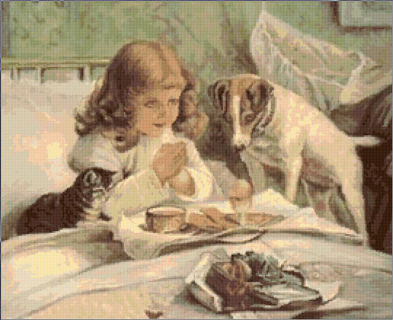 Blessing ( Charl Burton Barber free cross-stitch pattern