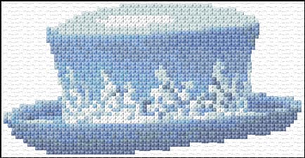 Blue Hat free cross-stitch pattern