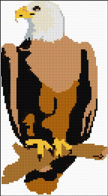 Eagle free cross-stitch pattern