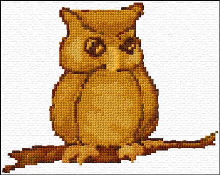 Owl free cross-stitch pattern
