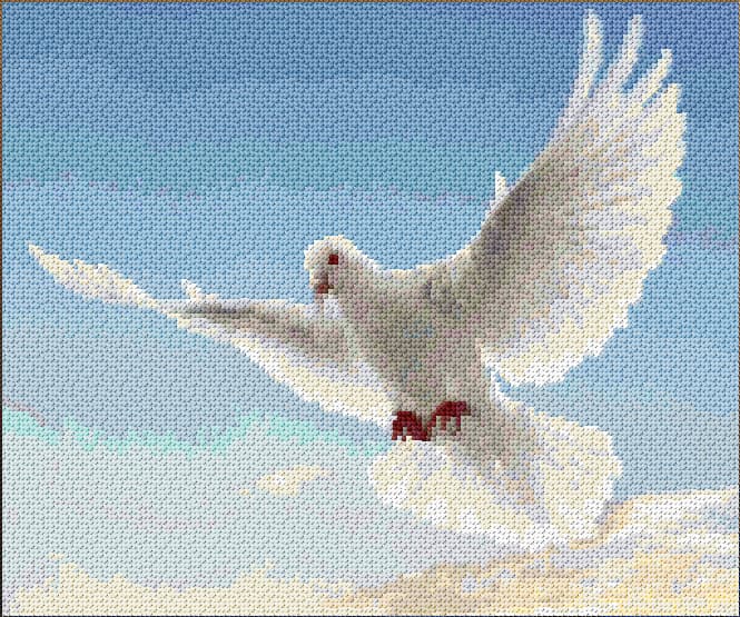 Dove free cross-stitch pattern