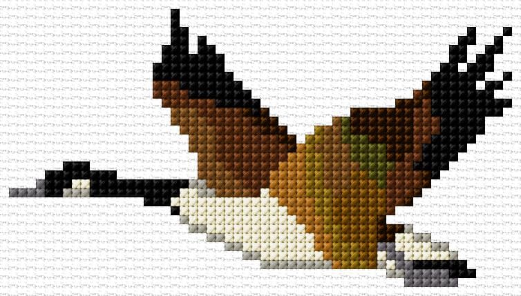 Canadian Goose free cross-stitch pattern