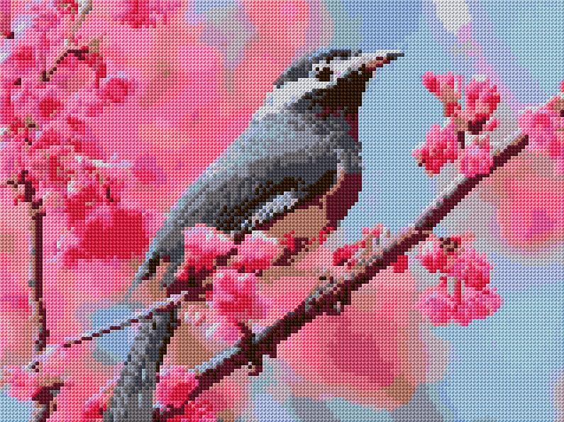 Spring free cross-stitch pattern