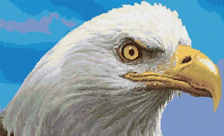 Eagle free cross-stitch pattern