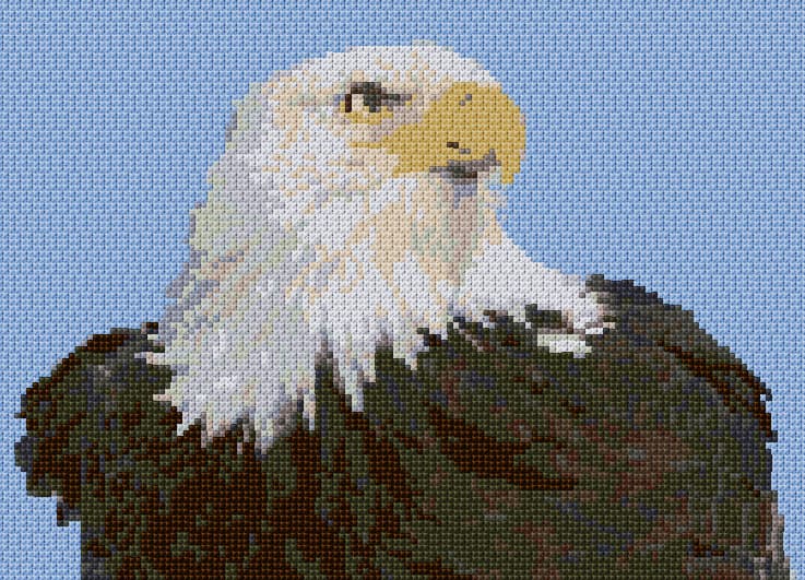 Eagle free cross-stitch pattern