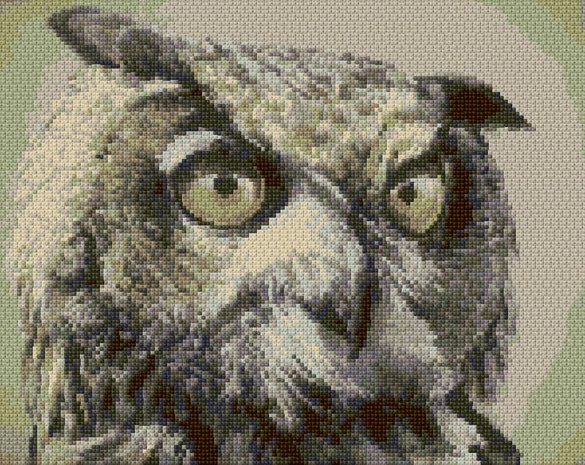Owl free cross-stitch pattern
