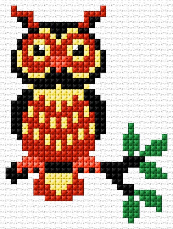 Owl free cross-stitch pattern