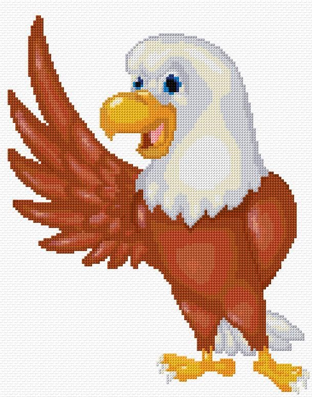 Eagle free cross-stitch pattern