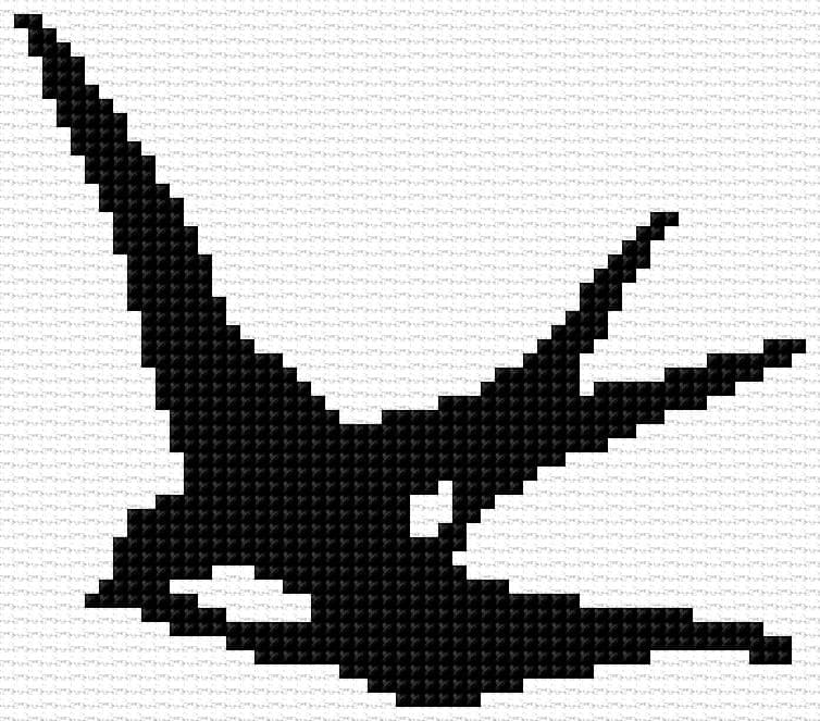 Swallow free cross-stitch pattern