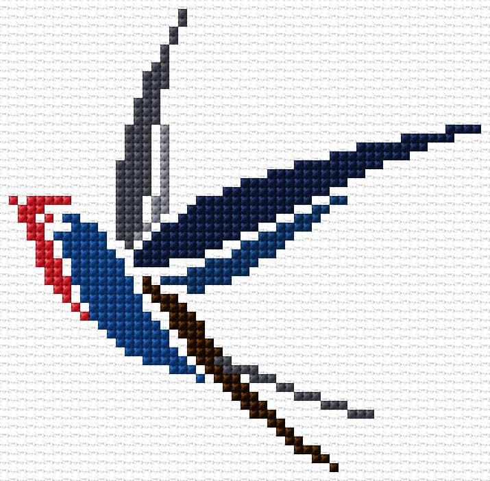 Swallow free cross-stitch pattern