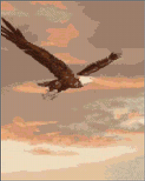 Eagle free cross-stitch pattern
